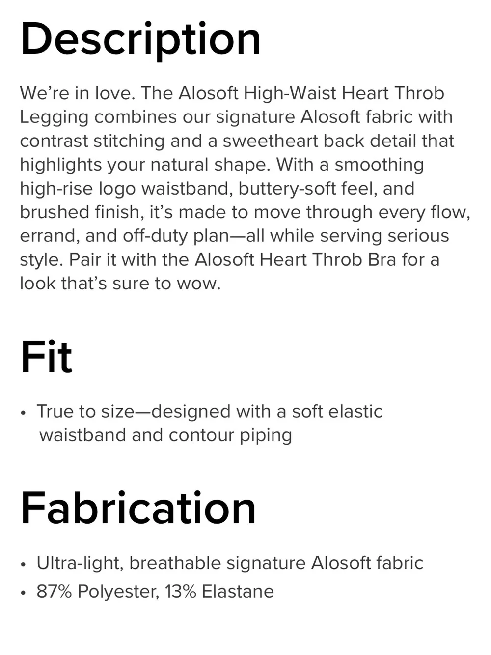 ALO Yoga Alosoft High-Waist Heart Throb Legging-seashell blue/white-M-NWT